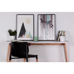 MOUNTAINS art print with black frame, 40x3.5x60 cm