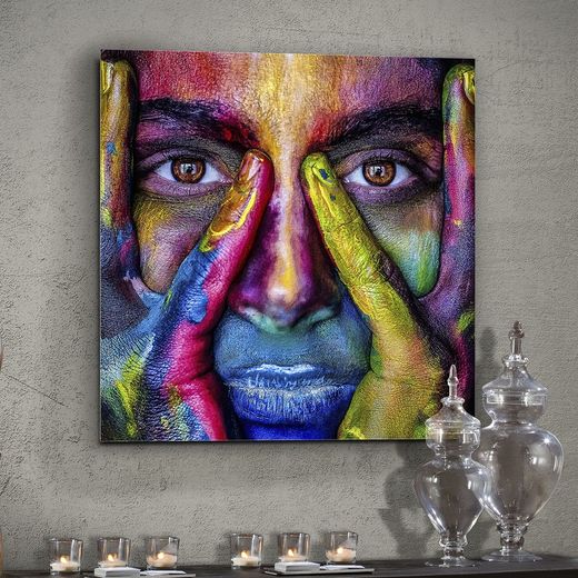 Color Face Sheet mit Glas, 100x1x100cm
