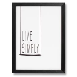 SIMPLY poster with black frame, 30x3x40 cm