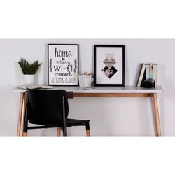 Tirage d'art ZEBRA avec cadre noir, 40x3,5x60 cm