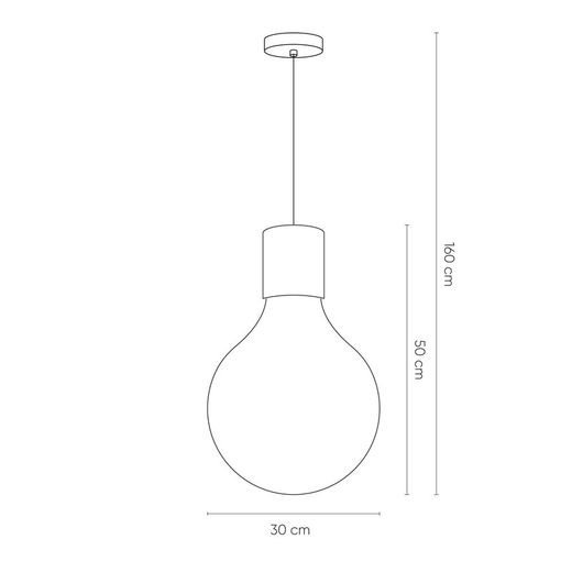 Pendant lamp mod. Laugo-smoky D-30