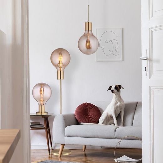 Pendant lamp mod. Laugo-smoky D-30