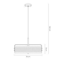 Suspension mod. Mohica- bleu D40