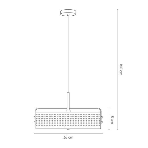 Suspension mod. Mohica- bleu D40