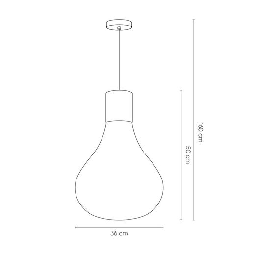 Pendant lamp mod. Triz-smoky D40