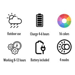 Lampe d'extérieur Led Ball Multicolore S, Ø30cm