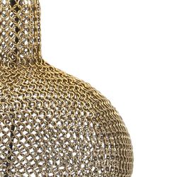 Glass and Gold Metal Table Lamp, Ø29x36cm