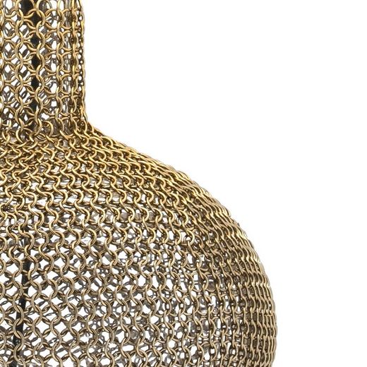 Glass and Gold Metal Table Lamp, Ø29x36cm