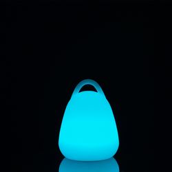 Lampe de table d'extérieur avec poignée LED multicolore, Ø19x24cm
