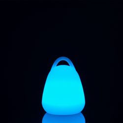Lampe de table d'extérieur avec poignée LED multicolore, Ø19x24cm