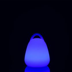 Lampe de table d'extérieur avec poignée LED multicolore, Ø19x24cm