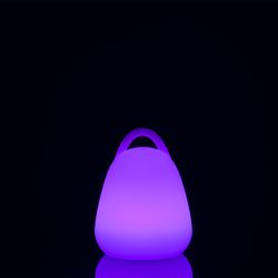 Lampe de table d'extérieur avec poignée LED multicolore, Ø19x24cm