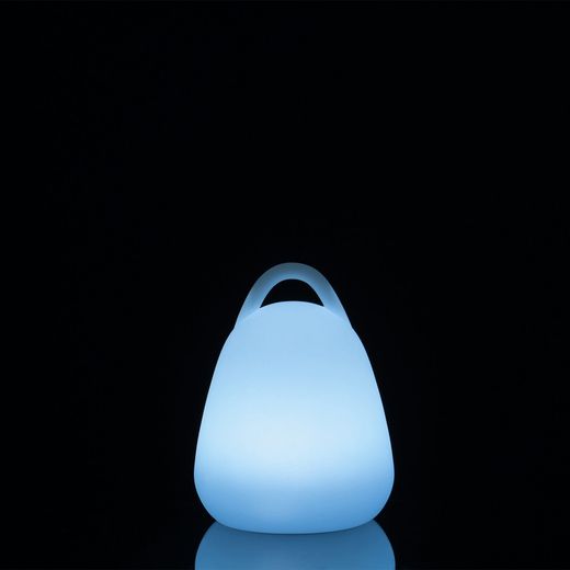 Lampe de table d'extérieur avec poignée LED multicolore, Ø19x24cm