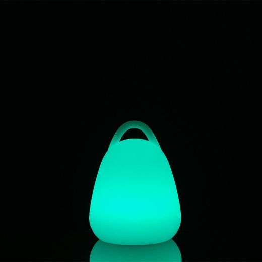 Lampe de table d'extérieur avec poignée LED multicolore, Ø19x24cm