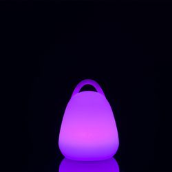 Lampe de table d'extérieur avec poignée LED multicolore, Ø19x24cm