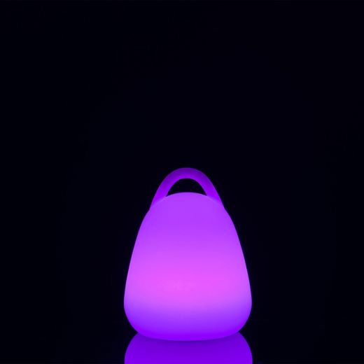Lampe de table d'extérieur avec poignée LED multicolore, Ø19x24cm