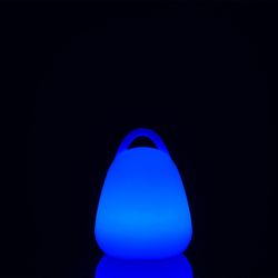 Lampe de table d'extérieur avec poignée LED multicolore, Ø19x24cm
