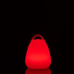 Lampe de table d'extérieur avec poignée LED multicolore, Ø19x24cm