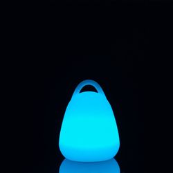 Lampe de table d'extérieur avec poignée LED multicolore, Ø19x24cm