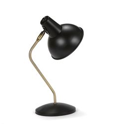 Vintage Black Brass Table Lamp, 20x15x38cm