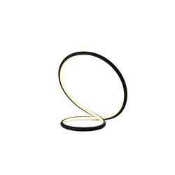 Black Infinite Metal Table Lamp, 35x22x32cm