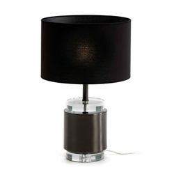 Lampe de table en métal noir, Ø14x33cm