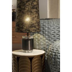 Lampe de table en métal noir, Ø14x33cm