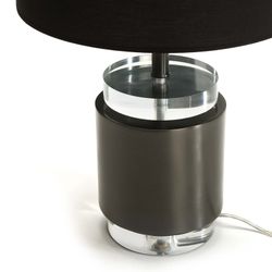 Lampe de table en métal noir, Ø14x33cm