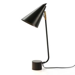 Lampe de table en métal noir, Ø26x60cm