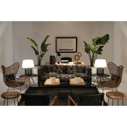 Lampe de table en métal noir, Ø26x60cm