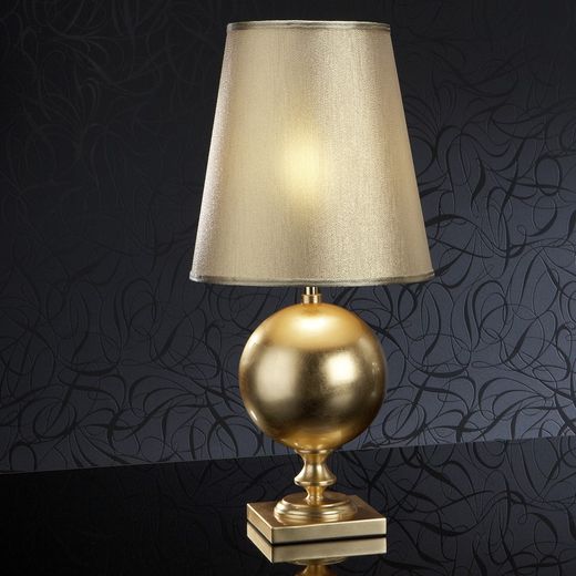 Terra Dorado Metal and Gold Leaf Table Lamp, Ø29x60cm