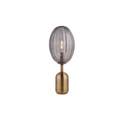 Amber glass table lamp, 23x58 cm