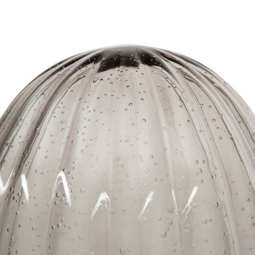 Amber glass table lamp, 23x58 cm