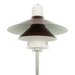 Lampe de table en verre marron, 25x55 cm
