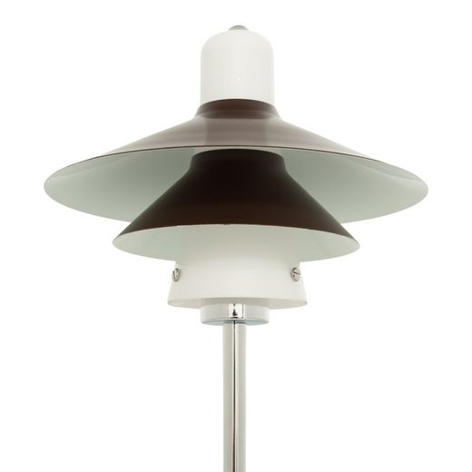 Lampe de table en verre marron, 25x55 cm