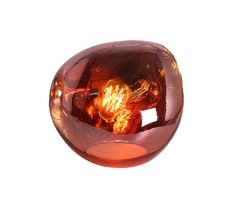 Guldglasbordslampa, 28x23 cm