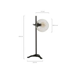 Iron table lamp 26x26x66 cm