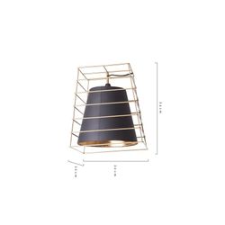 Lampe de table en fer Lucerna 34x30x30 cm