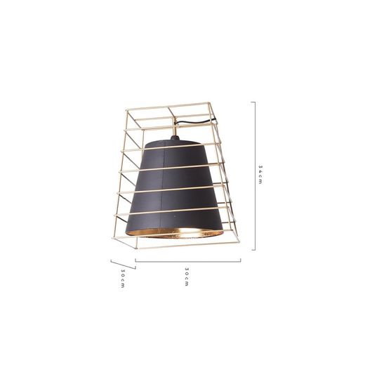 Lampe de table en fer Lucerna 34x30x30 cm
