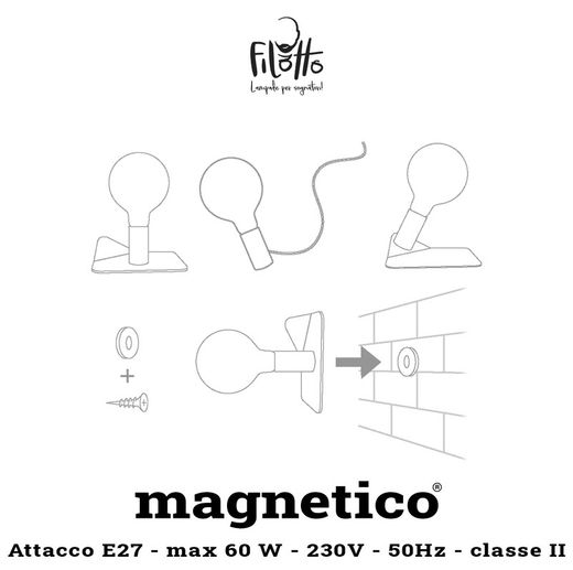 Μαγνητική επιτραπέζια λάμπα Iride cream, Ø12 x 29 cm