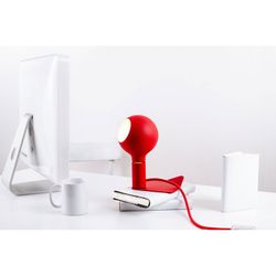 Lámpara de mesa mágnetica Iride rojo,  Ø12 x 29 cm