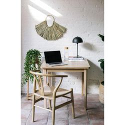 Black metal table lamp, 20x20x39 cm