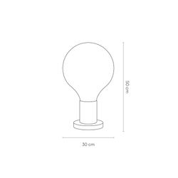 Lampe de table mod. Laugo-ambre D-30 H49
