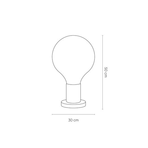 Lampe de table mod. Laugo-ambre D-30 H49
