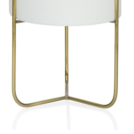 Lampe de table Gatsby en laiton blanc / textile S, Ø15x30 cm