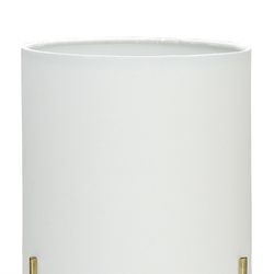 Lampe de table Gatsby en laiton blanc / textile S, Ø15x30 cm