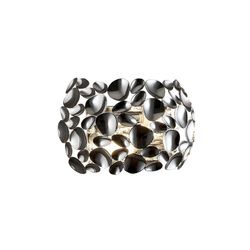 Applique murale à 2 lumières en métal argenté Narisa, 32x16x19cm