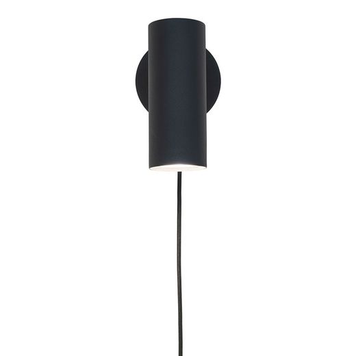 Wall lamp in black steel, 15 x 10 x 22 cm | Paris
