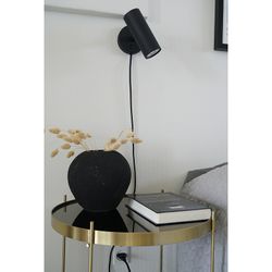Lampada da parete in acciaio nero, 15 x 10 x 22 cm | Parigi
