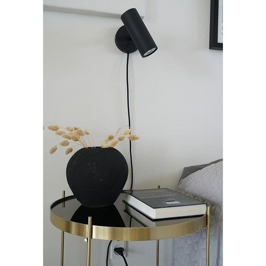 Wall lamp in black steel, 15 x 10 x 22 cm | Paris